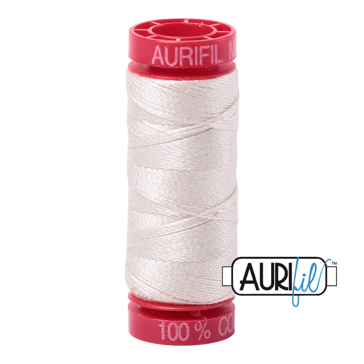 Silver White (2309) | 12wt Small Spool (50M / 54Y) | Aurifil Thread